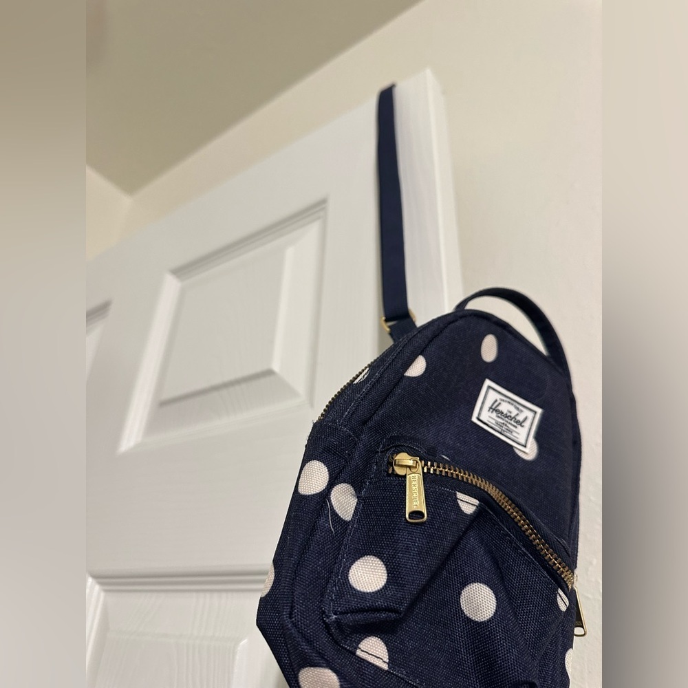 Herschel Supply Co Mini Backpack Denim White Dots - Picture 4 of 8